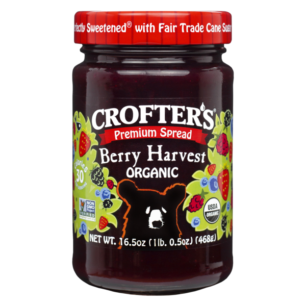 Crofters Organic Spread Premium Harvest Berry 16.5 oz., PK6 60067275006559
